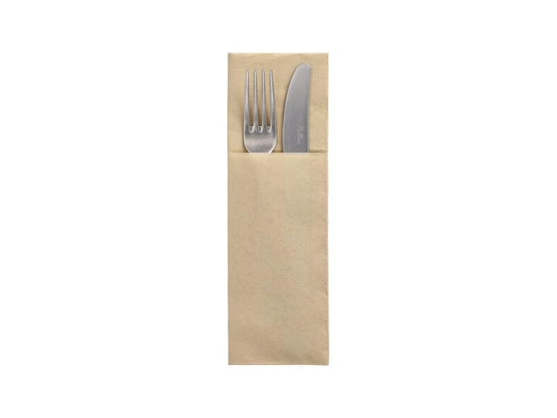 STARPAK Serviette pochette 'DAILY Collection', sable