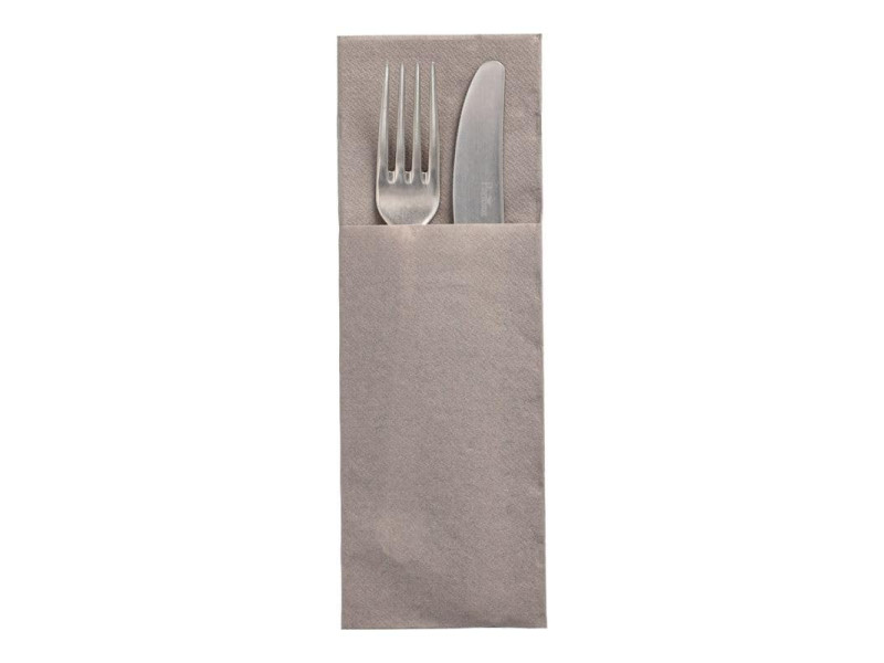 STARPAK Serviette pochette 'DAILY Collection', gris