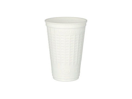 STARPAK Gobelet isotherme en plastique , 0,25 l, blanc