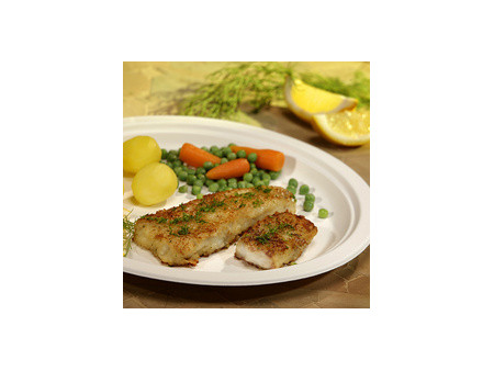 PAPSTAR Assiette en canne à sucre 'pure', rond, 230 mm