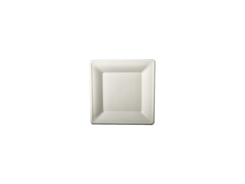 PAPSTAR Assiette en canne à sucre 'pure', carré, 260x260 mm