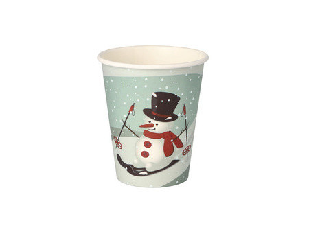 STARPAK Gobelet en carton 'Snowman', 0,2 l