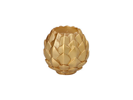 STARPAK Bougie sphérique 'Pine Cone', or