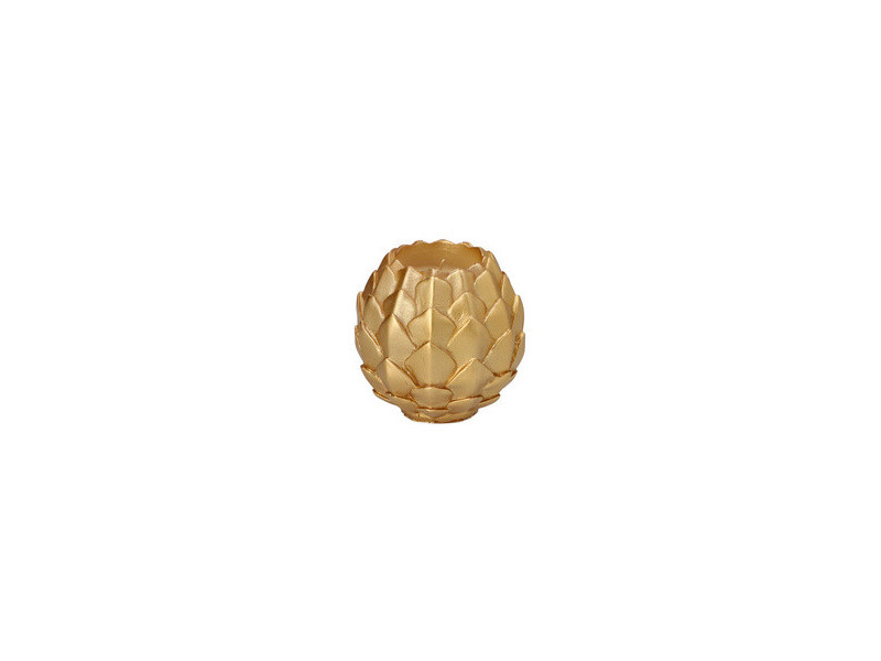 STARPAK Bougie sphérique 'Pine Cone', or
