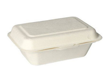 PAPSTAR Boîte à encas en canne à sucre 'pure', blanc