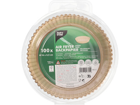 PAPSTAR Papier sulfurisé prédécoupé, diamètre 160 mm, marron