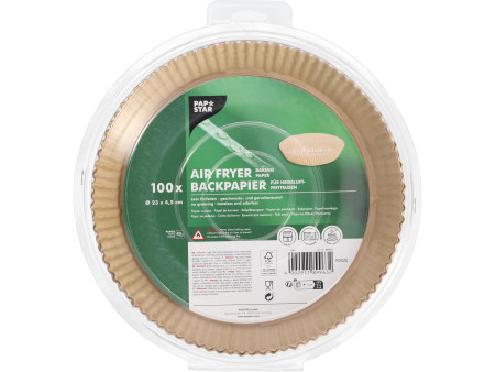 PAPSTAR Papier sulfurisé prédécoupé, diamètre 230 mm, marron