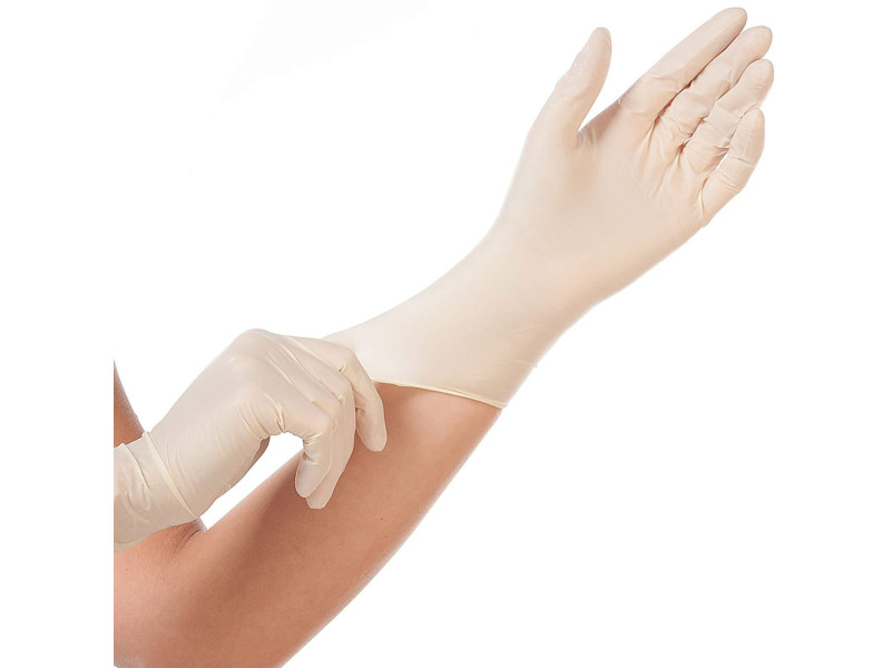 HYGONORM Gants en latex 'GRIP LIGHT', S, blanc