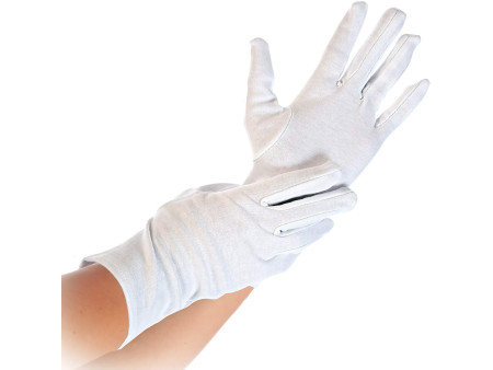HYGOSTAR Gant en coton Blanc, L, 1 paire, blanc