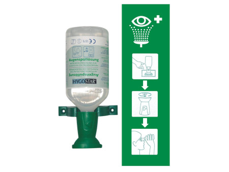HYGOSTAR Station de lavage oculaire, avec 500 ml de