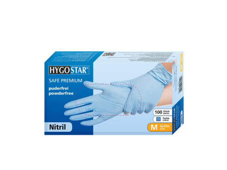 HYGOSTAR Gant en nitrile 'SAFE PREMIUM', XL, bleu