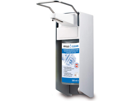 HYGOCLEAN Distributeur mural, pour flacon de 500 ml, argent