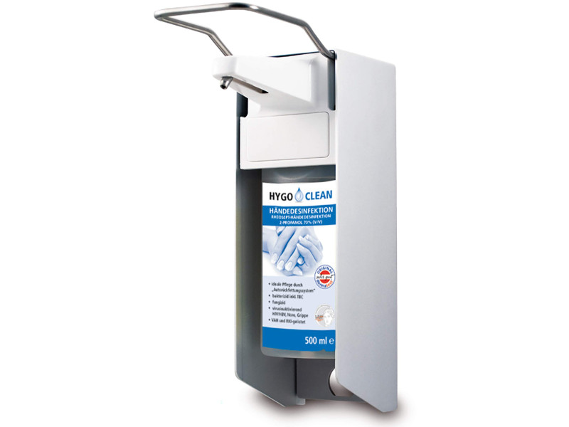 HYGOCLEAN Distributeur mural, pour flacon de 500 ml, argent