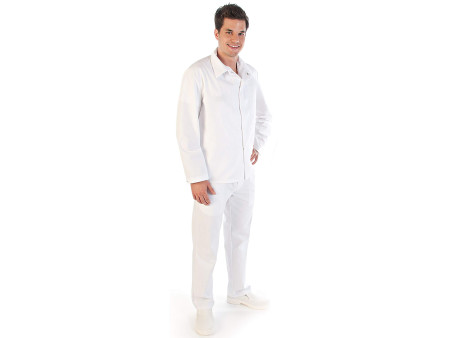 HYGOSTAR Veste agroalimentaire conforme HACCP, XXL, blanc