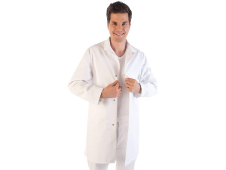 HYGOSTAR Blouse agroalimentaire conforme HACCP, M, blanc