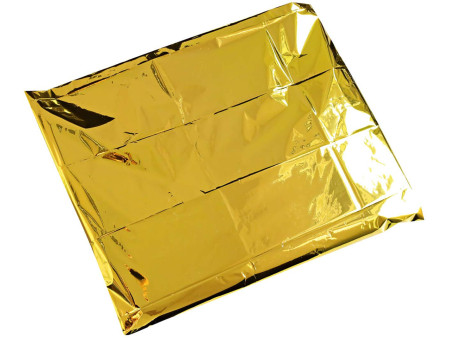 HYGOSTAR Couverture de survie, 1.600 x 2.100 mm, argent/or