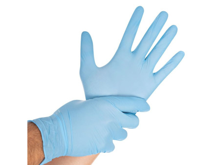 HYGONORM Gant nitrile 'SAFE LIGHT', L, non poudré, bleu