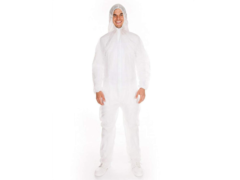 HYGONORM Combinaison en PP LIGHT avec capuche, blanc