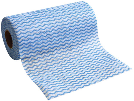 HYGOCLEAN Torchon & chiffon de nettoyage, sur rouleau, bleu