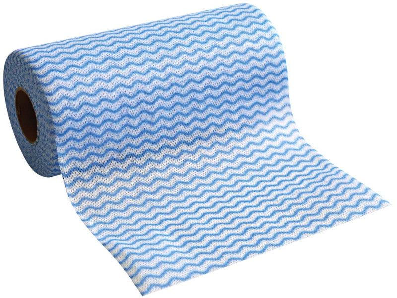 HYGOCLEAN Torchon & chiffon de nettoyage, sur rouleau, bleu
