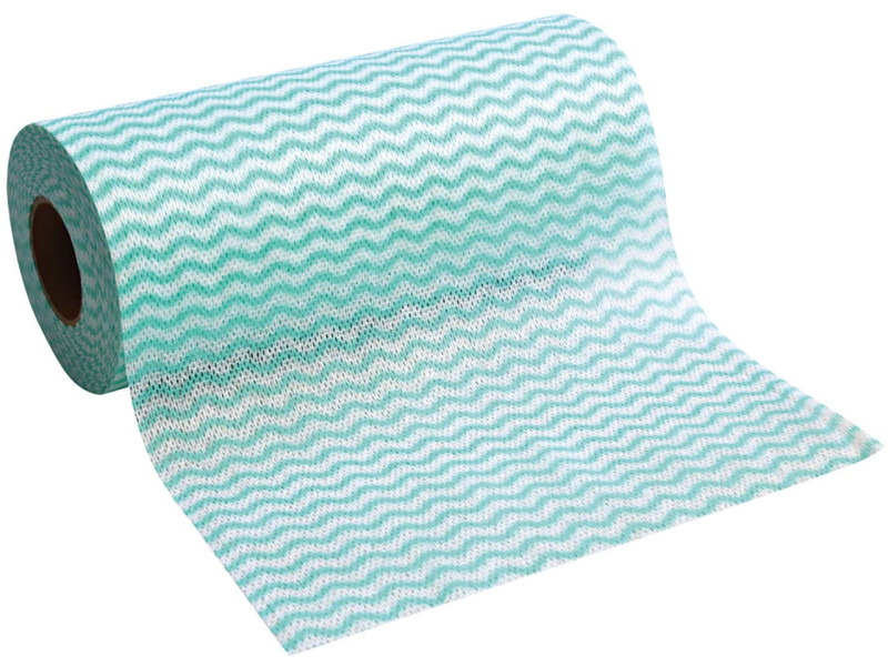 HYGOCLEAN Torchon & chiffon de nettoyage, sur rouleau, vert