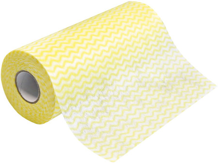 HYGOCLEAN Torchon & chiffon de nettoyage, sur rouleau, jaune