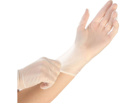 HYGOSTAR Gant en vinyle 'CLASSIC', S, blanc