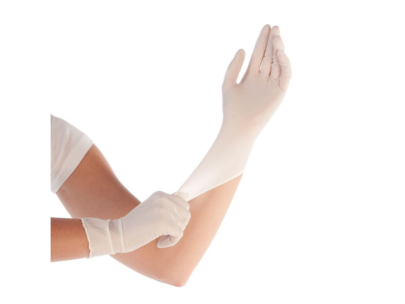 HYGOSTAR Gant en nitrile SAFE SUPER STRETCH, XL, blanc
