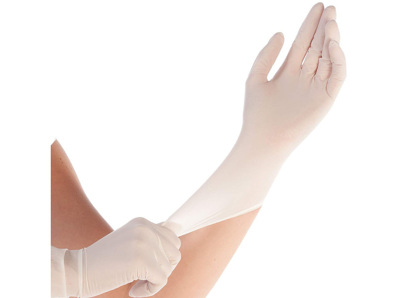 HYGOSTAR Gant en nitrile SAFE SUPER STRETCH, M, blanc