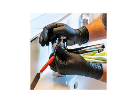HYGOSTAR Gant en nitrile 'POWER GRIP', M, orange