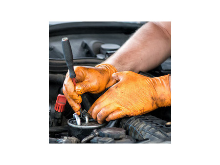 HYGOSTAR Gant en nitrile 'POWER GRIP', M, orange