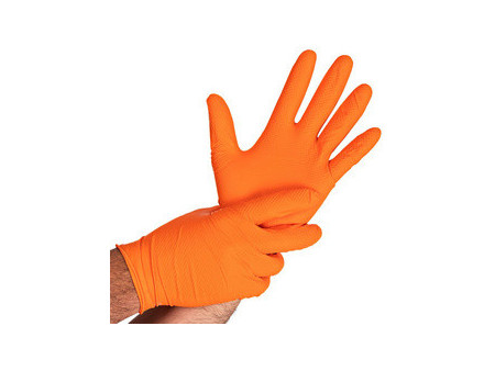 HYGOSTAR Gant en nitrile 'POWER GRIP', M, orange