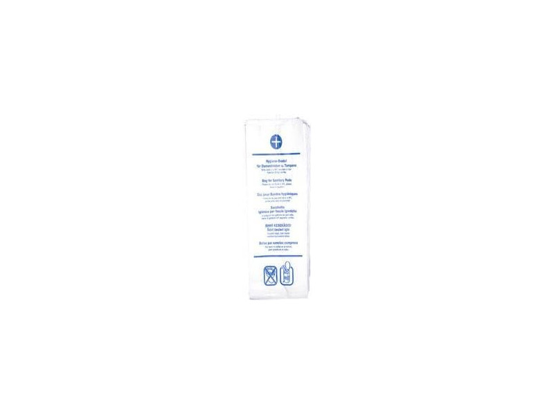 HYGOSTAR Sac hygiénique en papier, imprimé, blanc