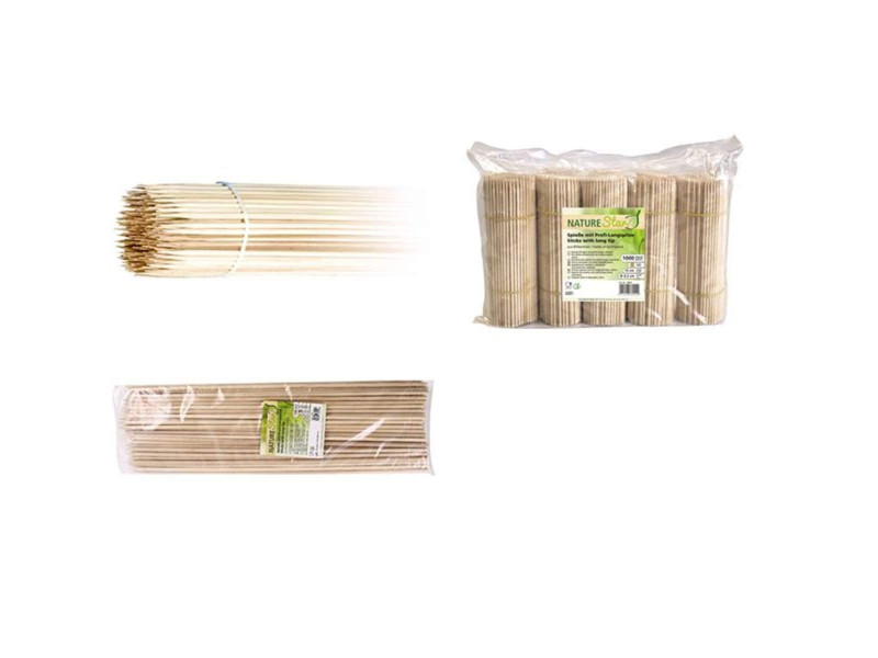 NATURE Star Pique à brochette, en bois, longueur: 150 mm
