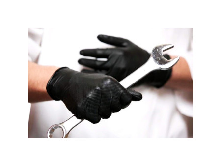 HYGOSTAR Gant en nitrile 'POWER GRIP', XL, noir
