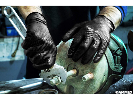 HYGOSTAR Gant en nitrile 'POWER GRIP', XL, noir