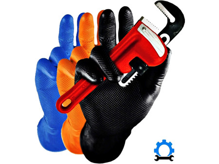 HYGOSTAR Gant en nitrile 'POWER GRIP', M, noir