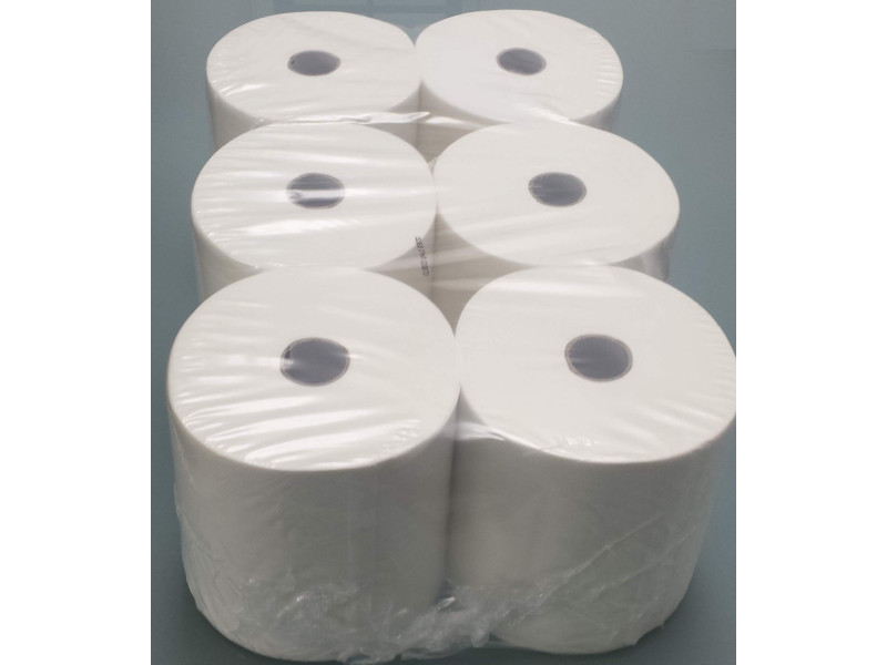 HYGOCLEAN Rouleau d'essuie-mains 2 couches, 130 m, blanc pur