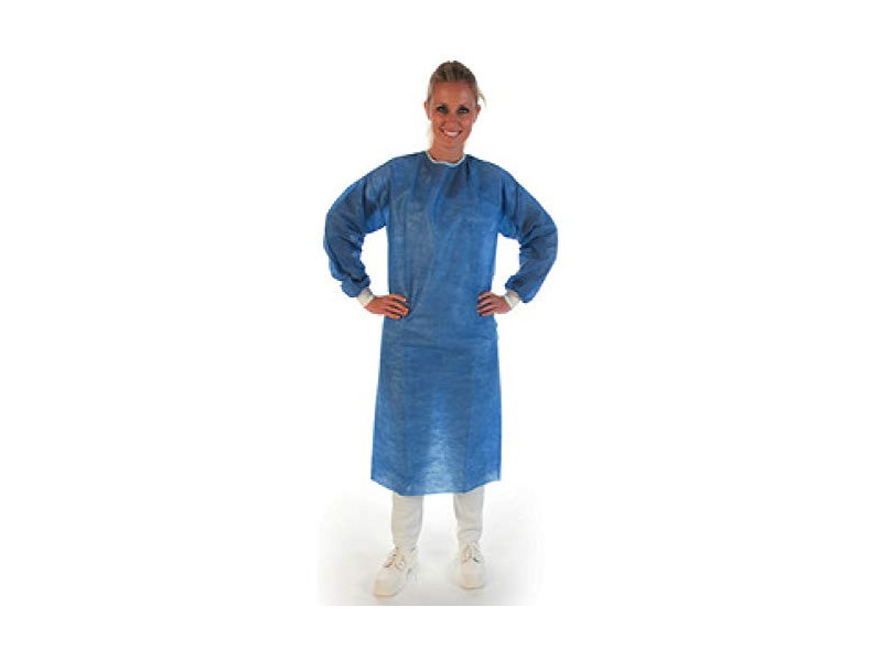 HYGOSTAR Blouse chirurgicale SMS, bleu, L