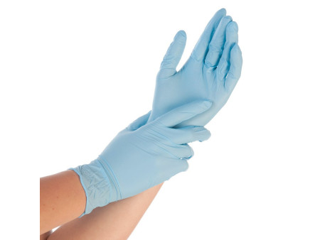 HYGOSTAR Gant nitrile EXTRA SAFE, XL, sans poudre, bleu