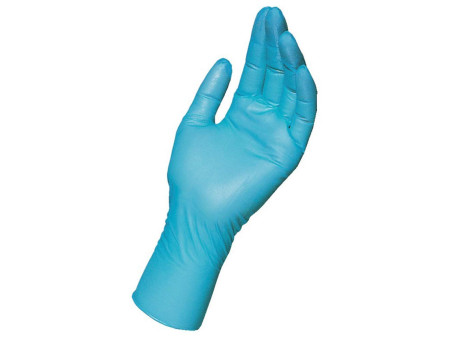 HYGOSTAR Gant nitrile SAFE LONG, XL, sans poudre, bleu