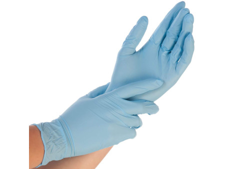 HYGONORM Gant nitrile ALLFOOD SAFE, XL, sans poudre, bleu