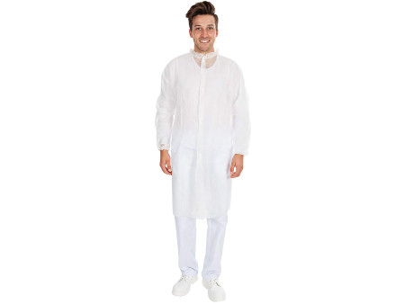 HYGONORM Blouse visiteur LIGHT avec boutons pression, blanc,