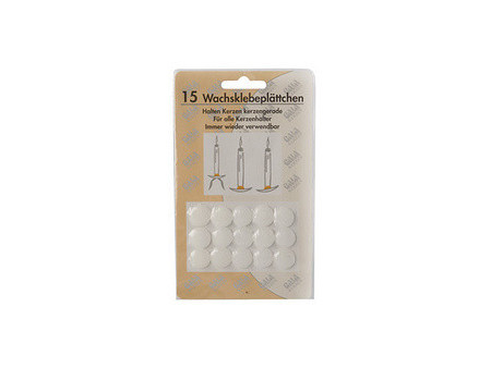 Gala Plaquettes de cire, blanc, diamètre: 15 mm