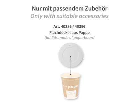 NATURE Star Gobelet pour café en papier dur 'Only Paper'