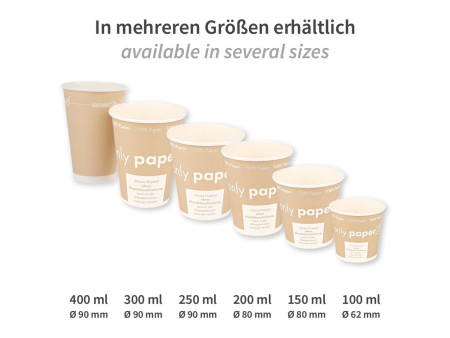 NATURE Star Gobelet pour café en papier dur 'Only Paper'