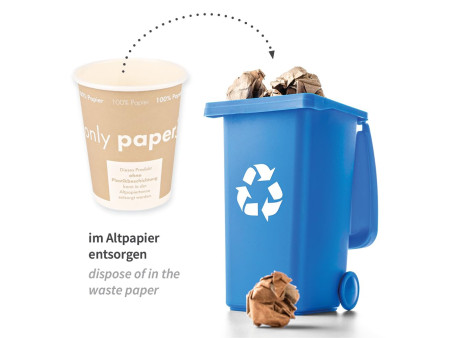NATURE Star Gobelet pour café en papier dur 'Only Paper'
