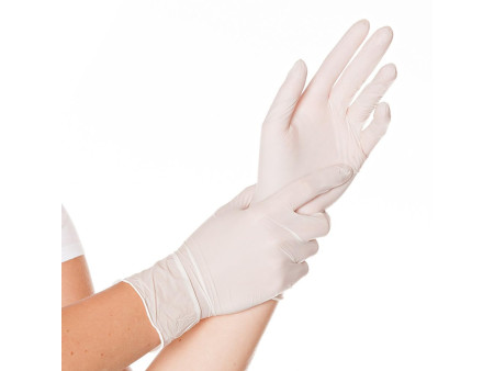 HYGONORM Gant nitrile SAFE FIT, L, sans poudre, blanc