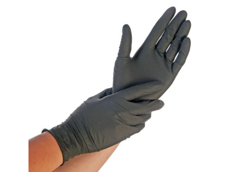 HYGONORM Gant nitrile SAFE FIT, L, sans poudre, noir