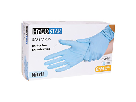 HYGOSTAR Gant d'examen SAFE VIRUS, L, bleu